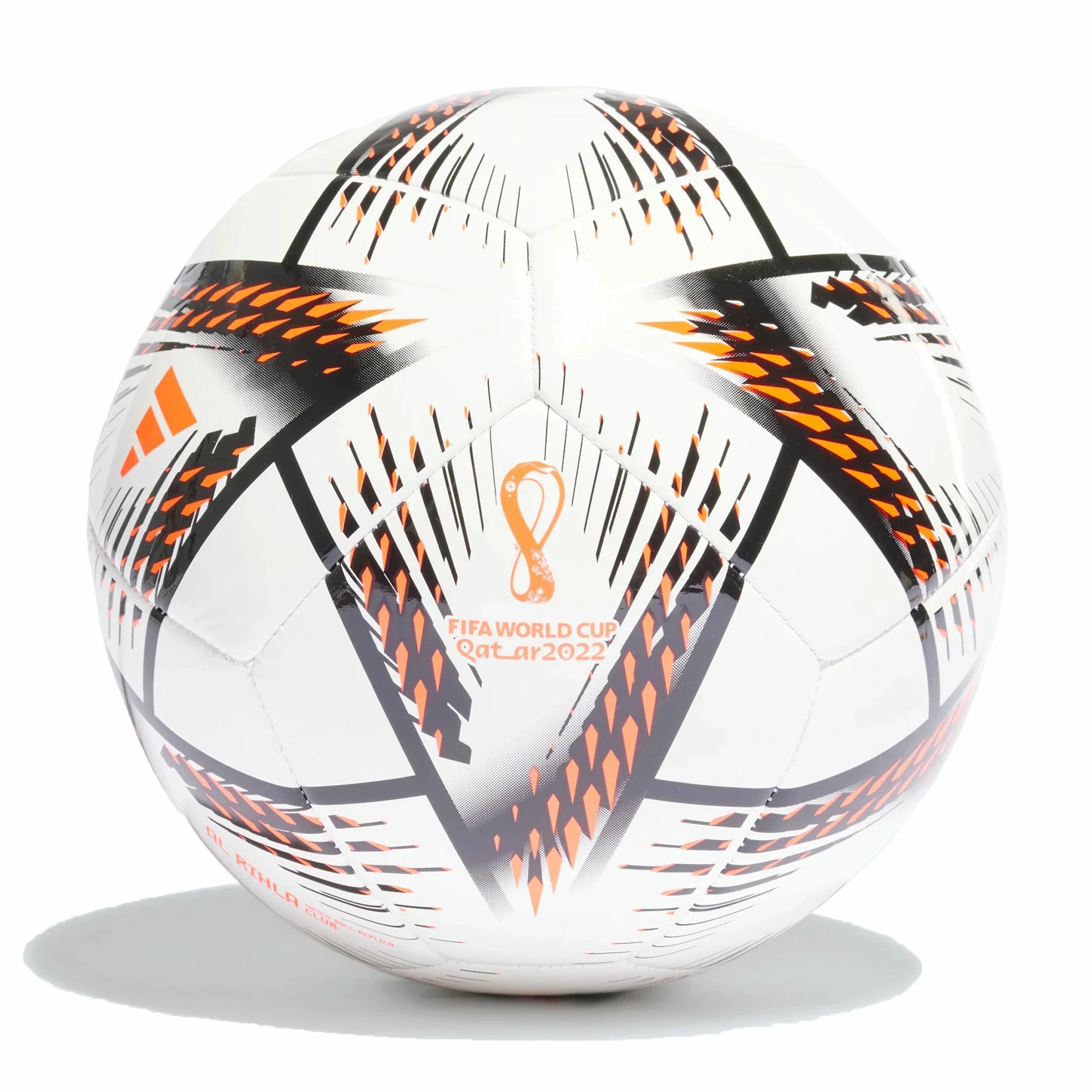Adidas Al Rihla Club Fußball Weiß - Schwarz - Orange 3 Adidas Al Rihla Club Fußball Weiß - Schwarz - Orange