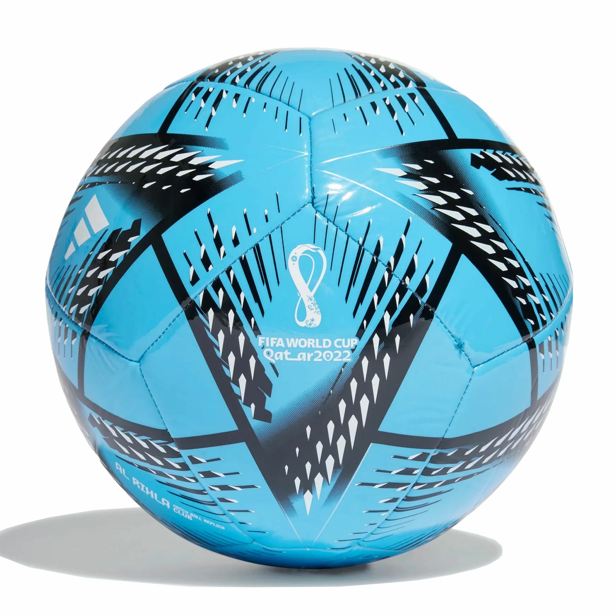 Adidas Al Rihla Club Fußball Blau - Schwarz - Weiß 3 Adidas Al Rihla Club Fußball Blau - Schwarz - Weiß
