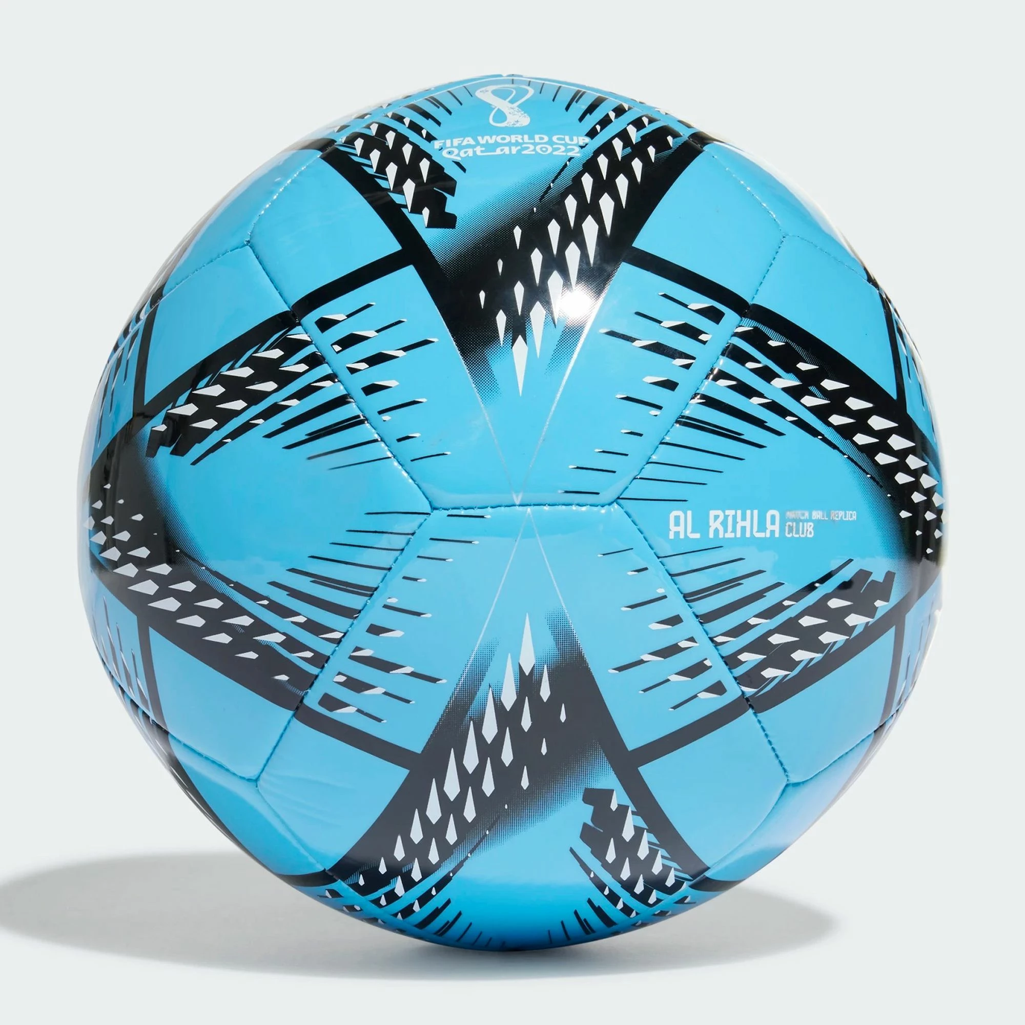 Adidas Al Rihla Club Fußball Blau - Schwarz - Weiß 4 Adidas Al Rihla Club Fußball Blau - Schwarz - Weiß – Bild 2