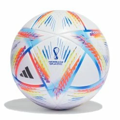 Adidas Al Rihla League Fußball Weiß - Blau - Orange - Gelb