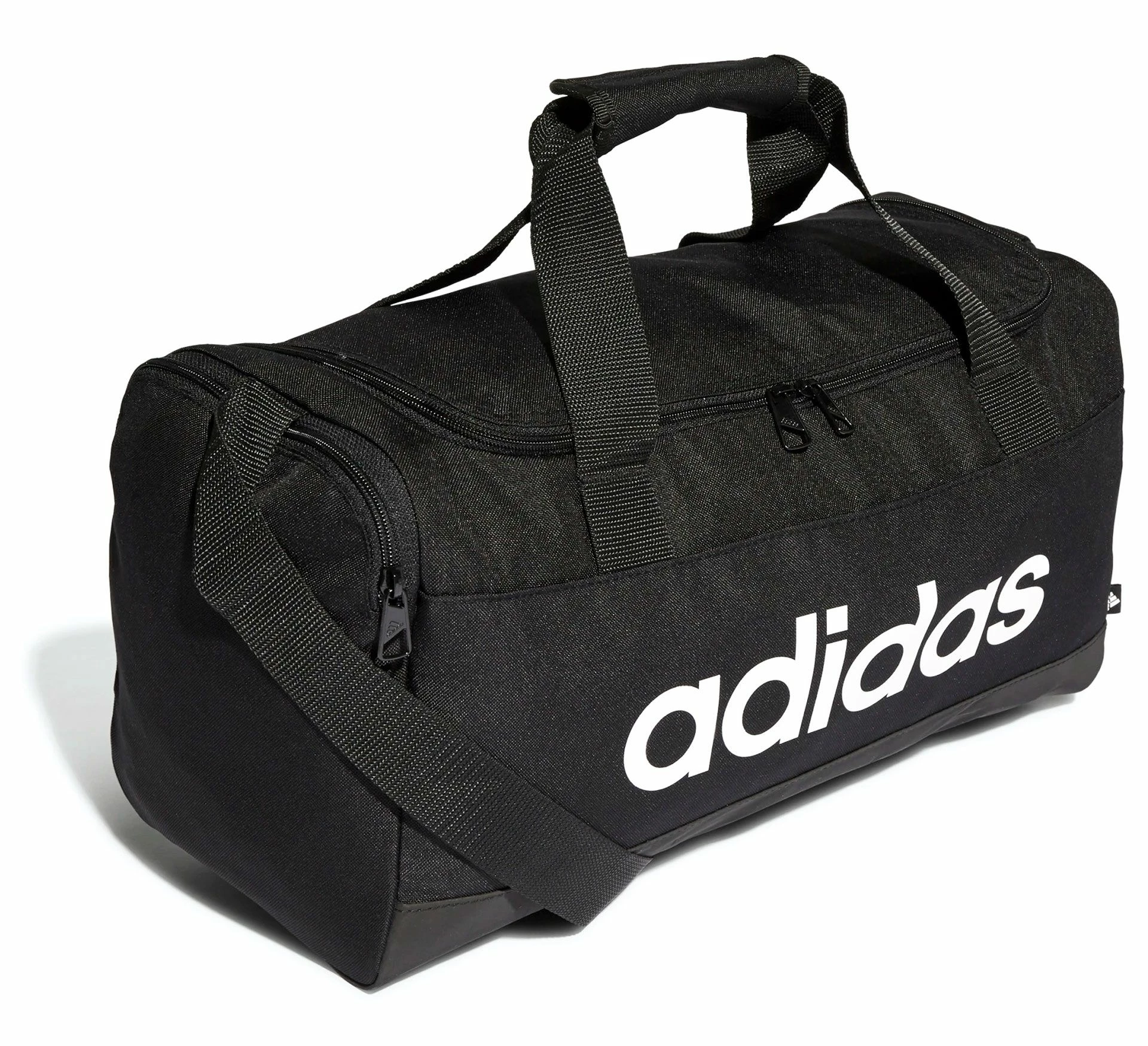 Adidas Essentials Logo Duffeltasche XS Schwarz - Weiß 5 Adidas Essentials Logo Duffeltasche XS Schwarz - Weiß – Bild 3