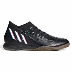 Adidas Predator Edge.3 IN Fußballschuhe Herren Schwarz - Weiß - Rot - Blau