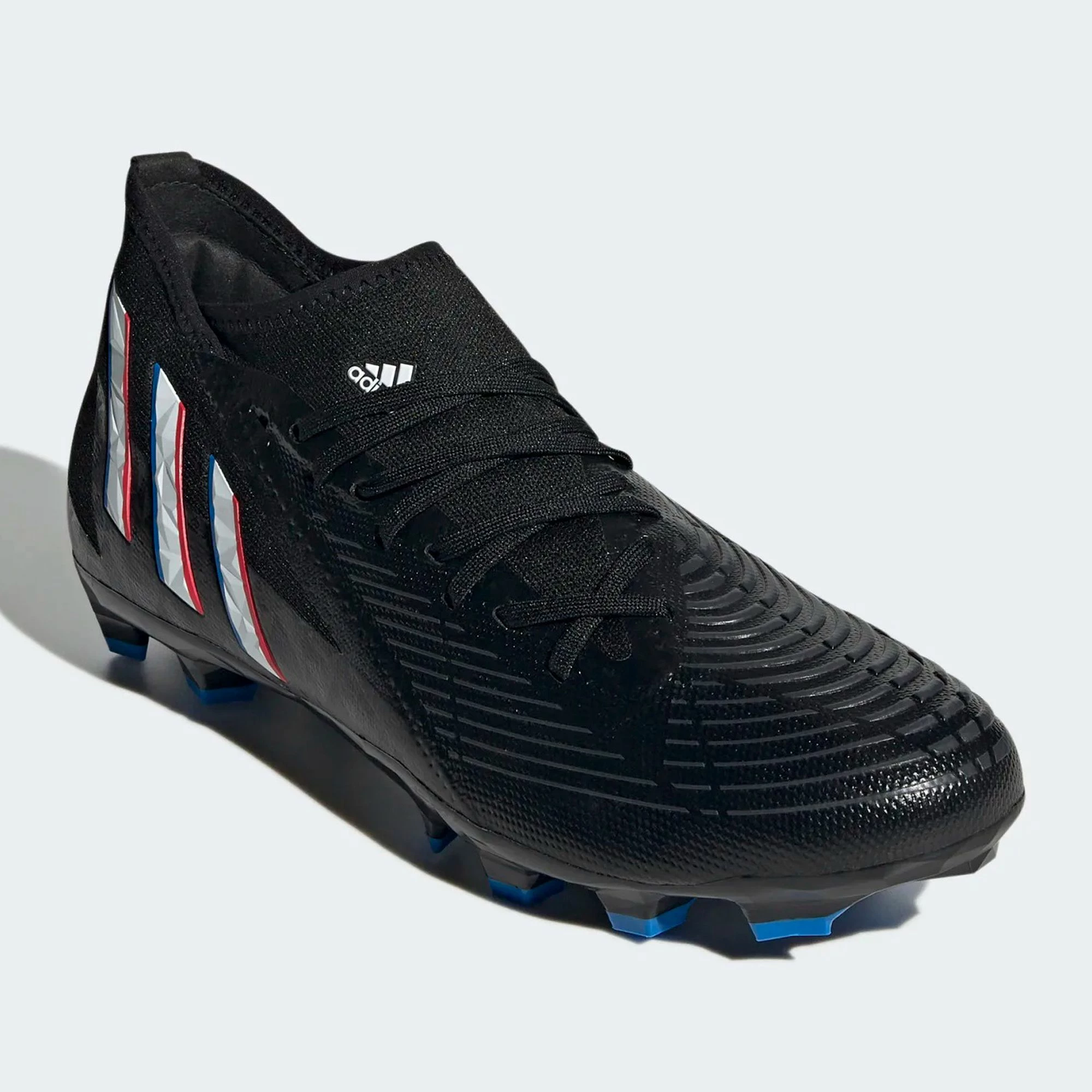 Adidas Predator Edge.3 MG Fußballschuhe Herren Schwarz - Blau - Weiß 4 Adidas Predator Edge.3 MG Fußballschuhe Herren Schwarz - Blau - Weiß – Bild 2