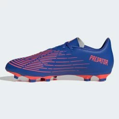 Adidas Predator Edge.4 FxG Fußballschuhe Herren Blau - Rot/rosa -PUMA-Shop Adidas Predator Edge 4 FxG Voetbalschoenen Heren 4 2204261614