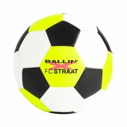 Ballin X FC Straat Fußball Schwarz - Weiß - Neon Gelb