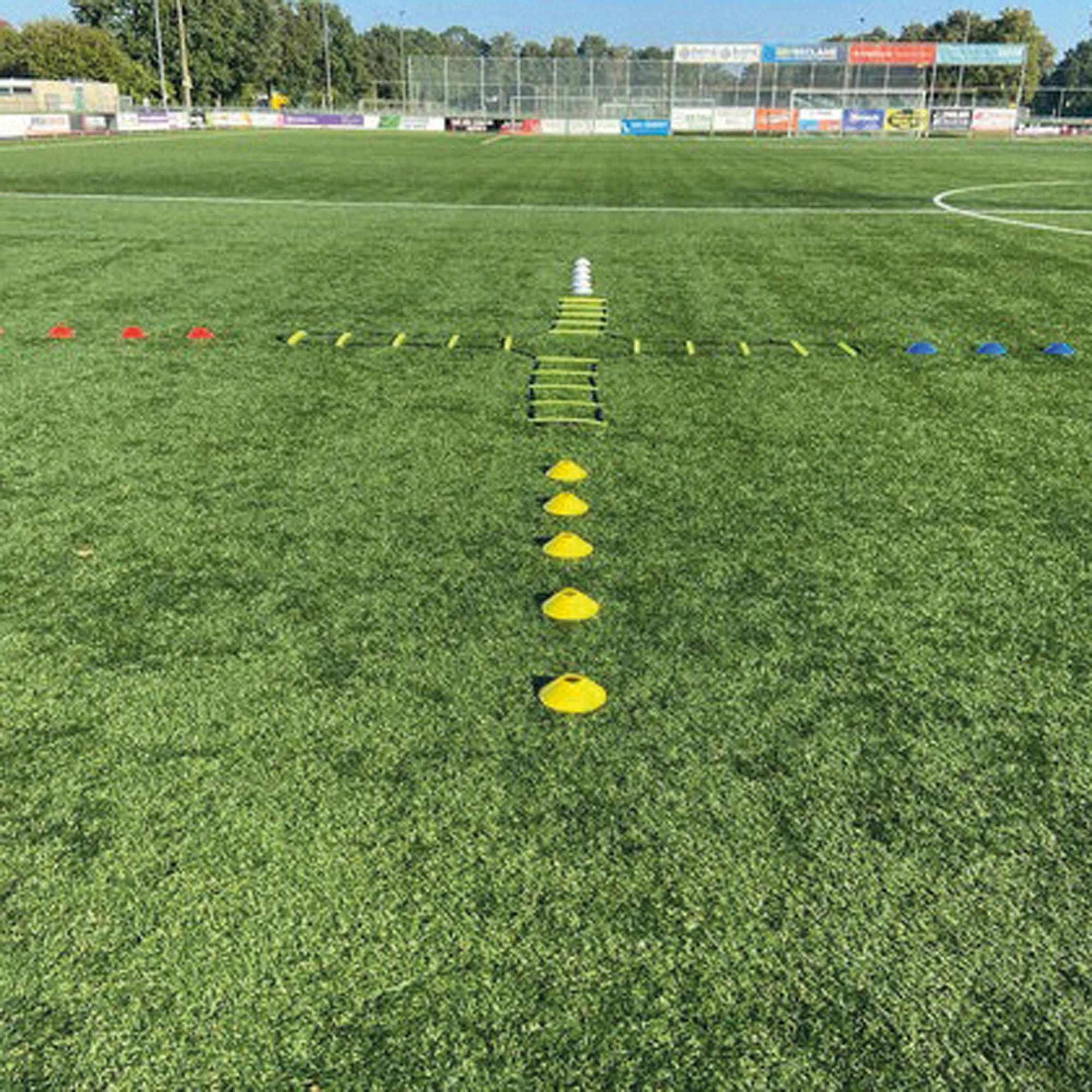 Ciclón Sports Speed Ladder Cross (4x 2m) Gelb - Rot - Grün - Blau - Schwarz – Bild 7