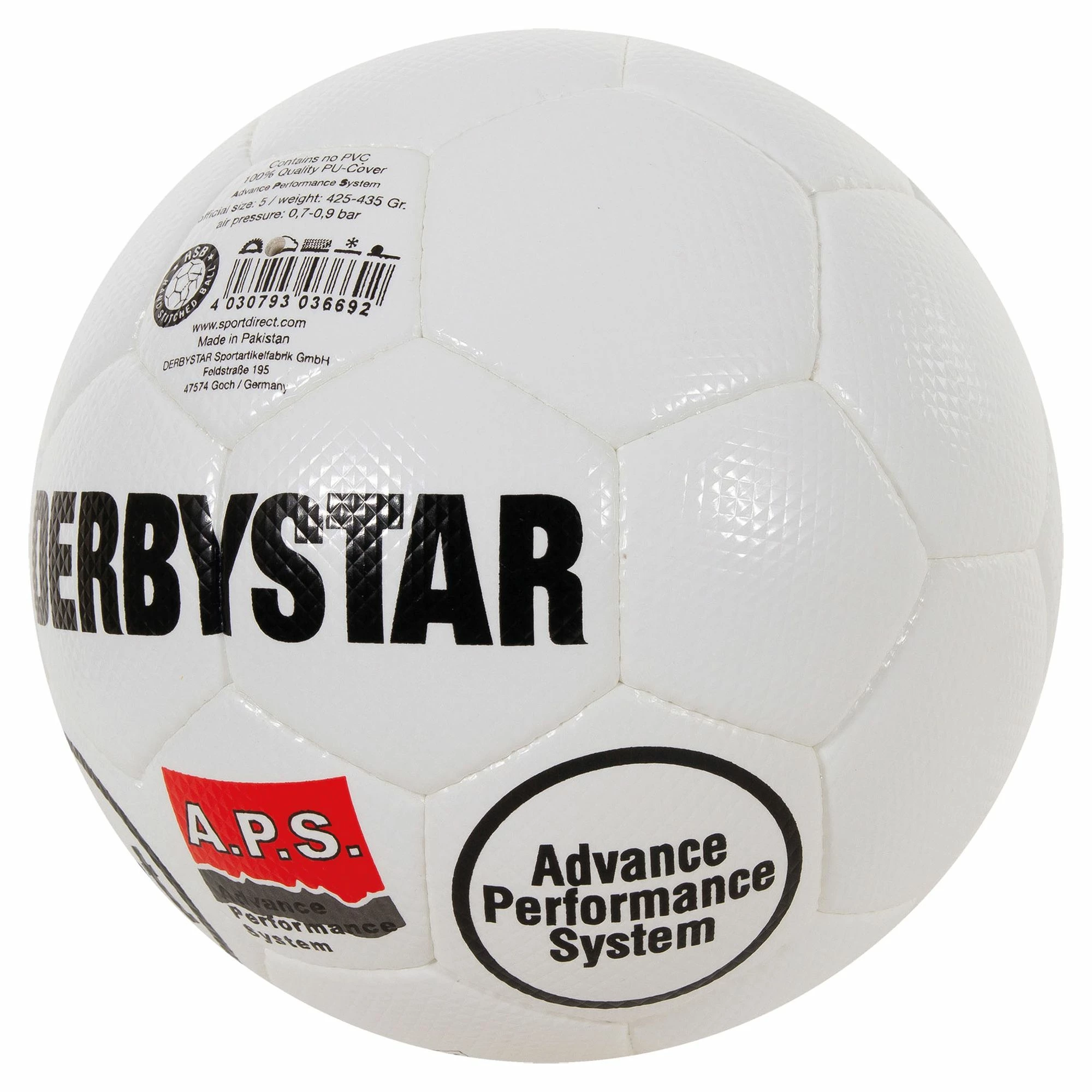 Derbystar Brillant II Fußball Weiß - Schwarz 7 Derbystar Brillant II Fußball Weiß - Schwarz – Bild 5
