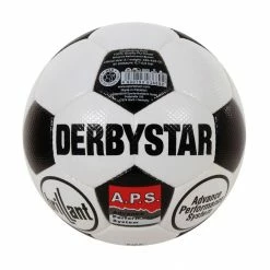 Derbystar Brillant Retro Fußball Weiß - Schwarz