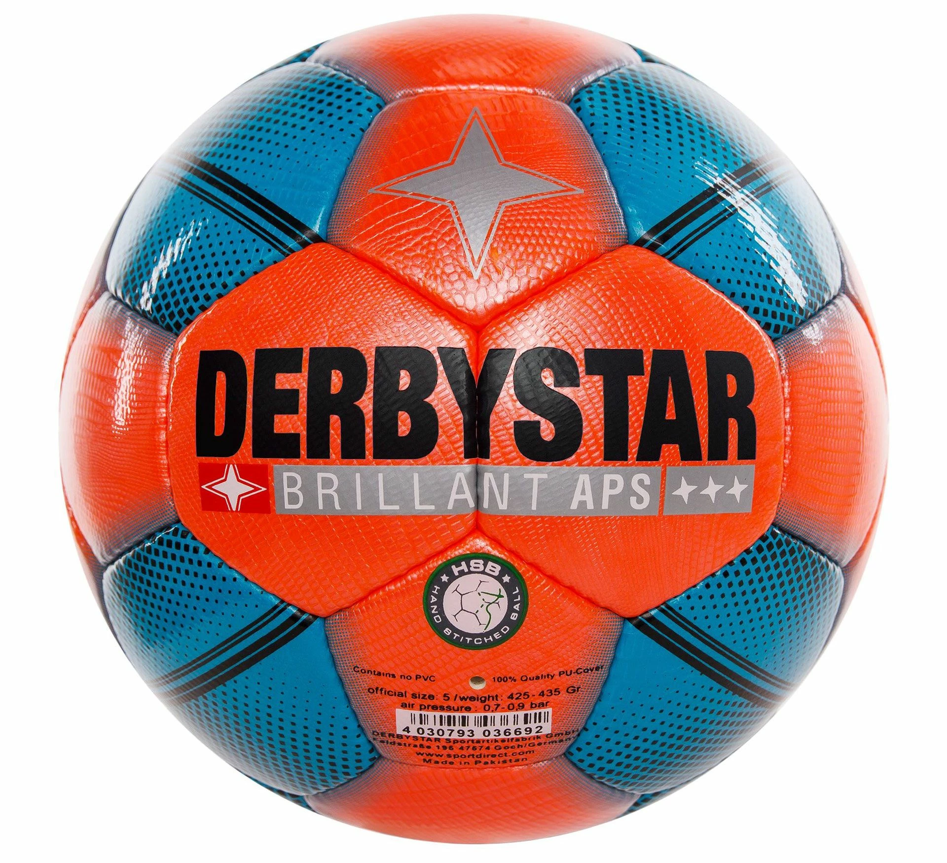 Derbystar Brillant Snow Orange - Blau 3 Derbystar Brillant Snow Orange - Blau