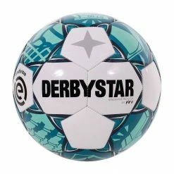 Derbystar Eredivisie Design Replica 22/23 Fußball Weiß - Grün/blau - Schwarz
