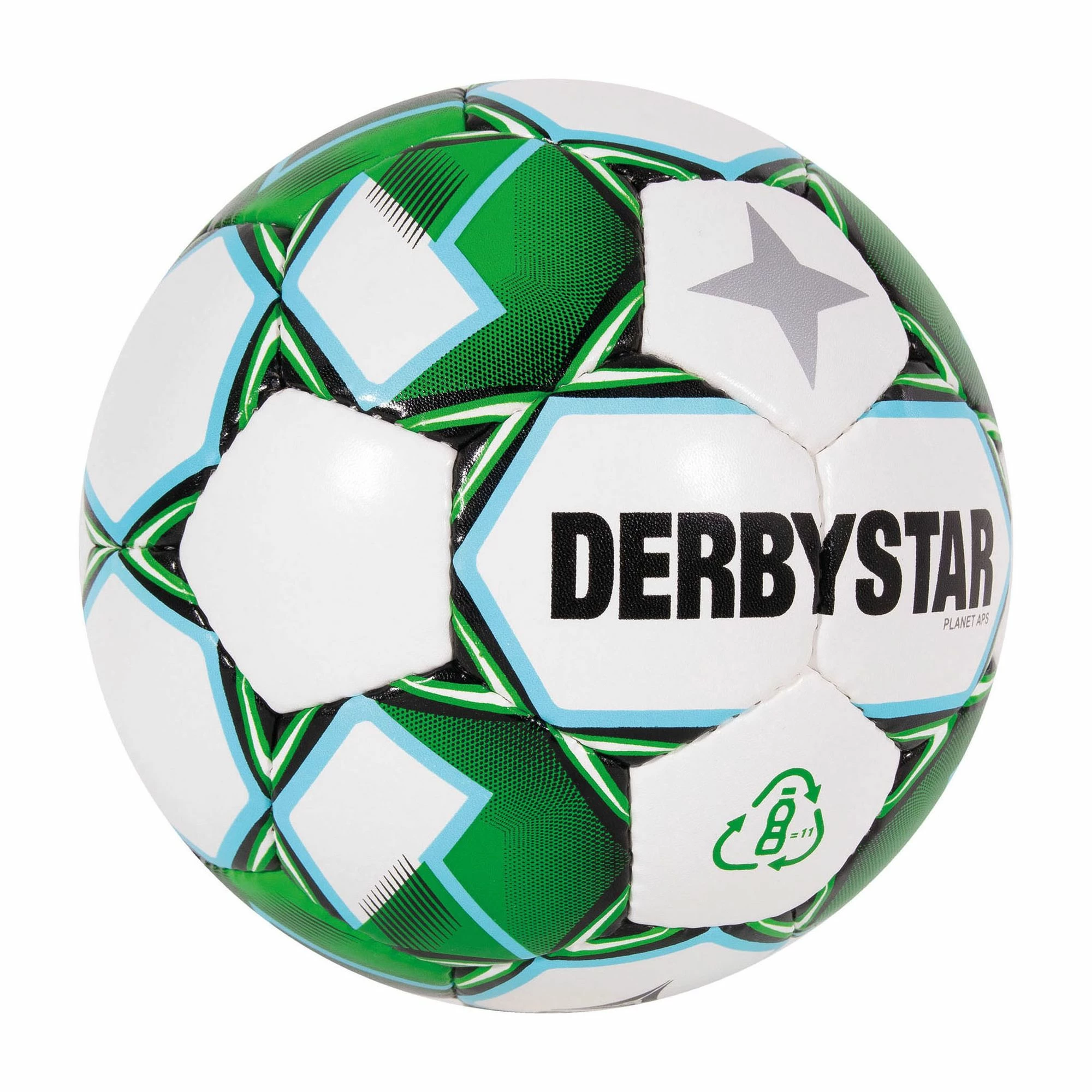 Derbystar Planet APS Fußball Grün - Weiß - Blau 6 Derbystar Planet APS Fußball Grün - Weiß - Blau – Bild 4