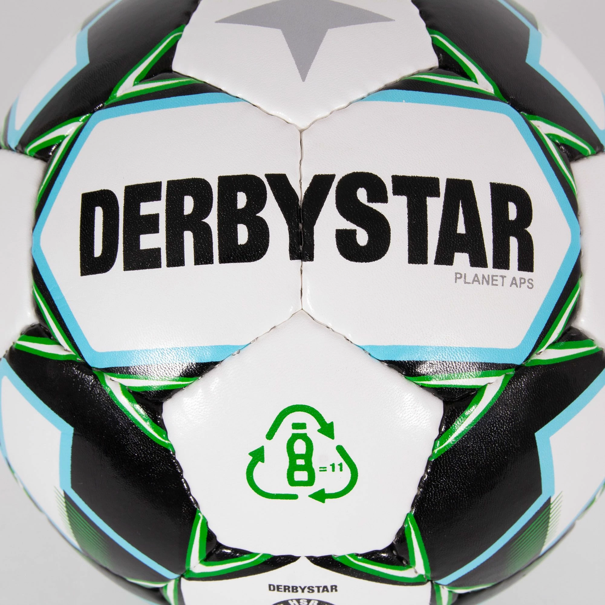 Derbystar Planet APS Fußball Grün - Weiß - Blau 10 Derbystar Planet APS Fußball Grün - Weiß - Blau – Bild 8