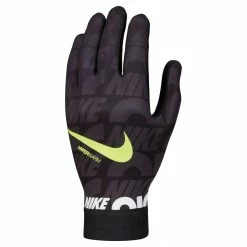 Nike Academy HyperWarm Field Player Handschuhe Senior Schwarz - Dunkelgrau - Gelb - Weiß