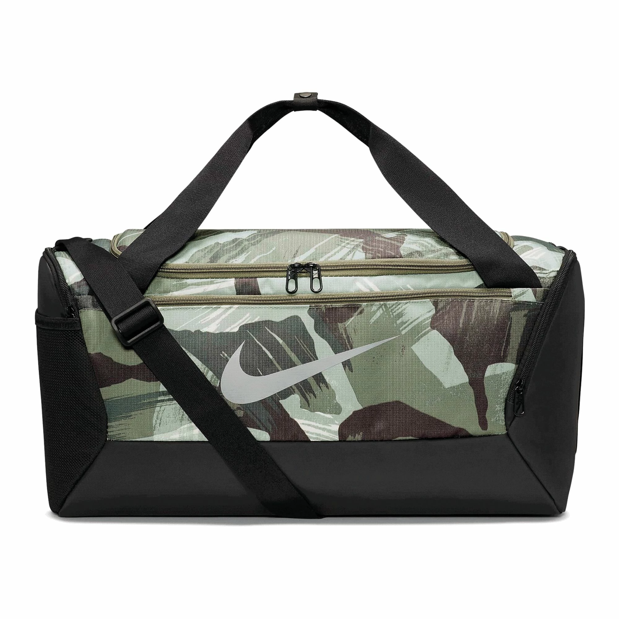 Nike Brasilia 9.5 Sporttasche S Grün Camouflage - Schwarz