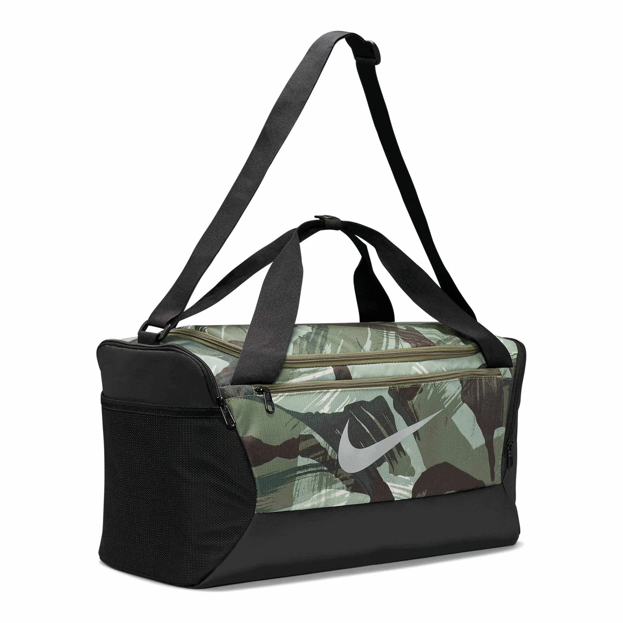 Nike Brasilia 9.5 Sporttasche S Grün Camouflage - Schwarz – Bild 2