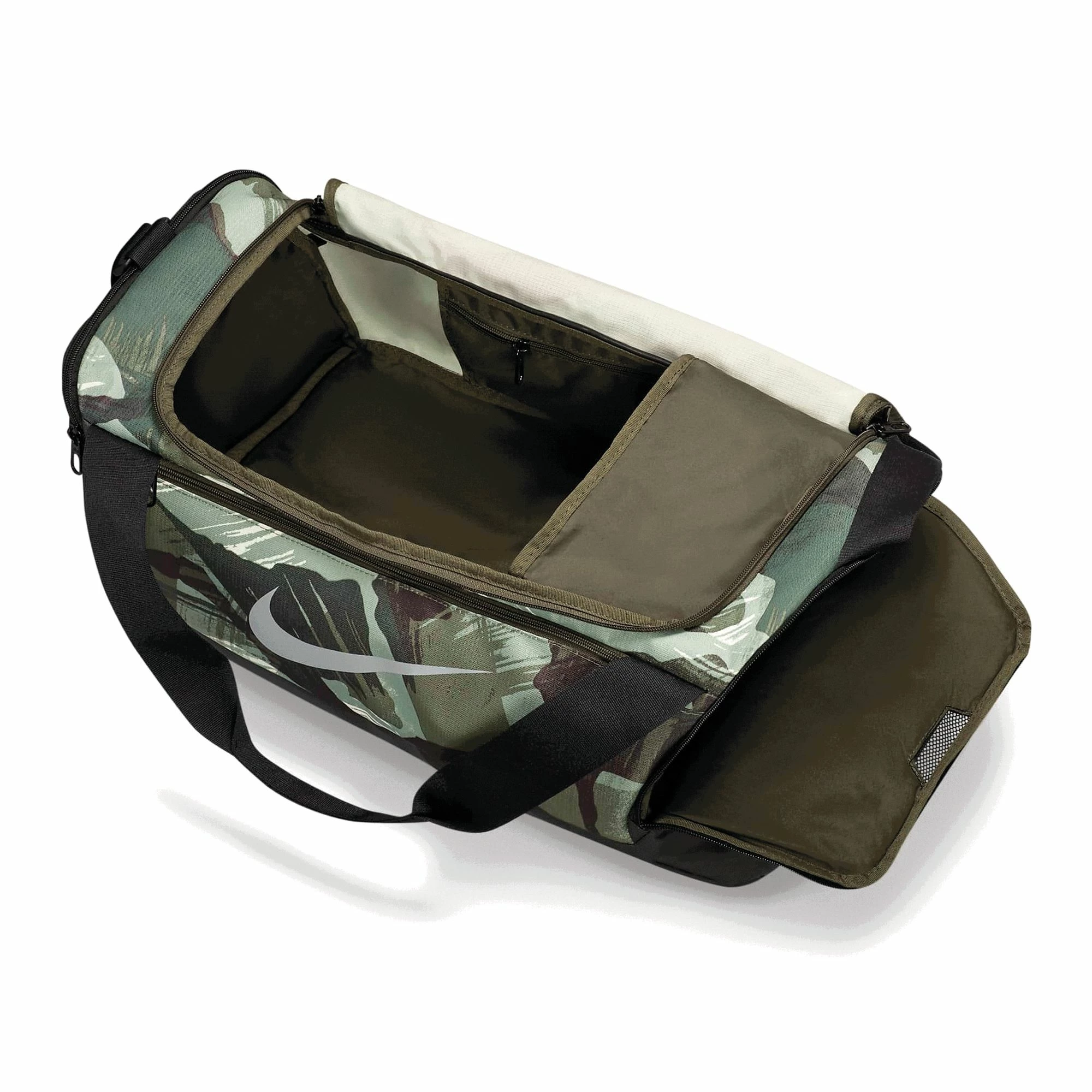 Nike Brasilia 9.5 Sporttasche S Grün Camouflage - Schwarz – Bild 5