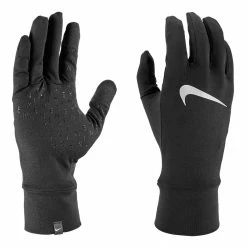Nike Fleece Laufhandschuhe Herren Schwarz - Weiß