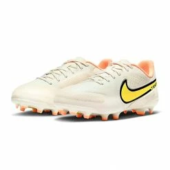 Nike Legend 9 Academy FG/MG Fußballschuhe Kinder Weiß - Gelb - Orange