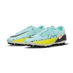 Nike Phantom GT2 Academy AG Fußballschuhe Herren Hellblau - Gelb - Schwarz