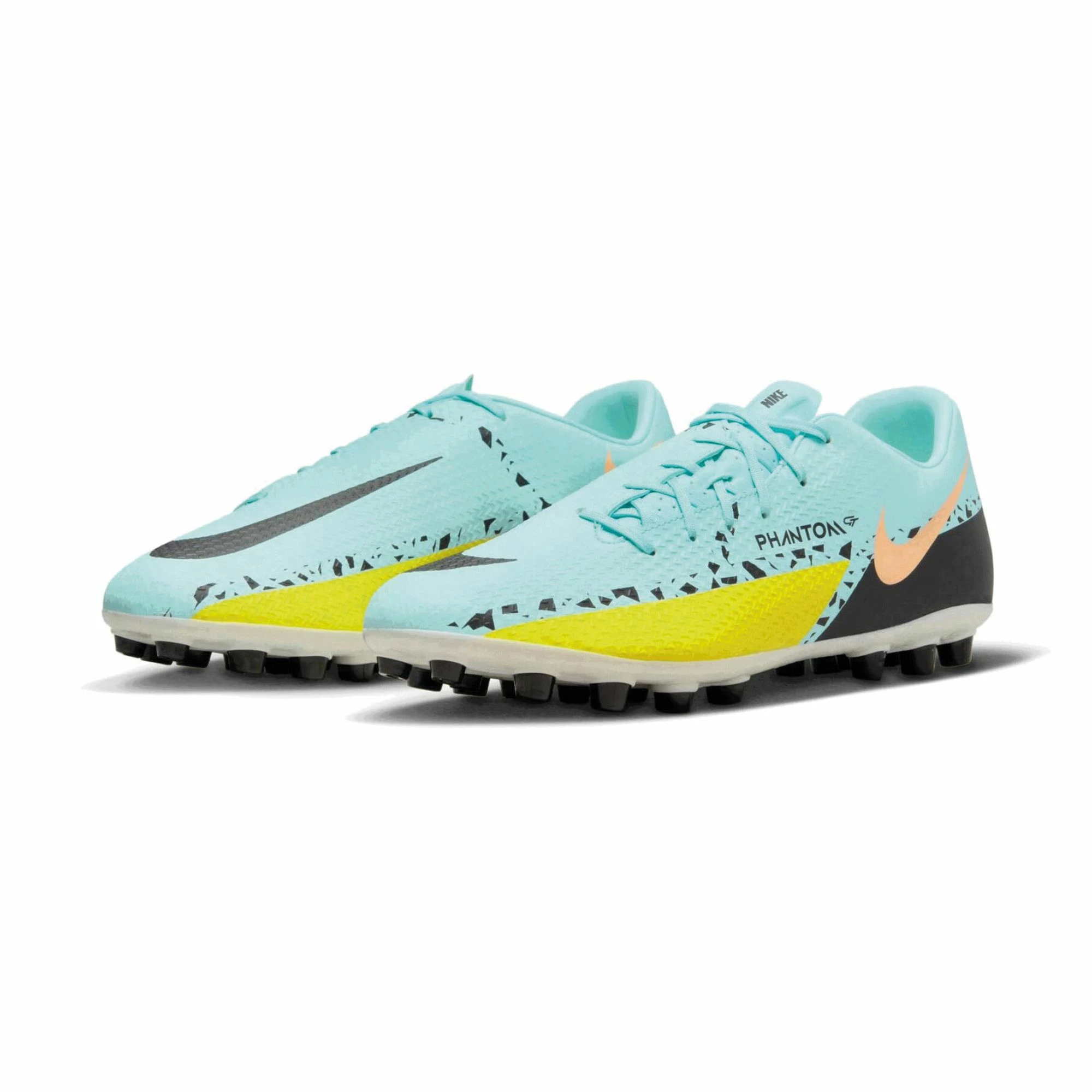 Nike Phantom GT2 Academy AG Fußballschuhe Herren Hellblau - Gelb - Schwarz 3 Nike Phantom GT2 Academy AG Fußballschuhe Herren Hellblau - Gelb - Schwarz