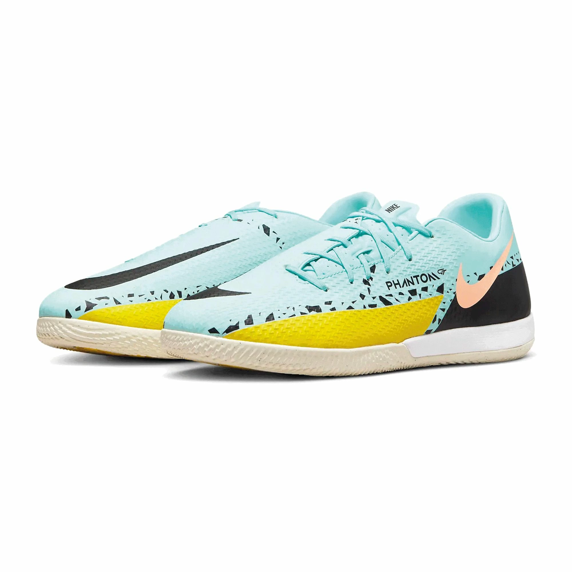 Nike Phantom GT2 Academy IC Hallenschuhe Herren Hellblau - Gelb - Schwarz 3 Nike Phantom GT2 Academy IC Hallenschuhe Herren Hellblau - Gelb - Schwarz