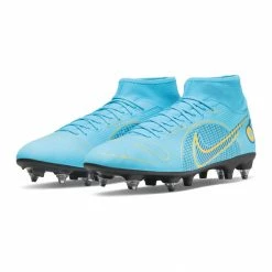 Nike Superfly 8 Academy SG-Pro AC Fußballschuhe Herren Blau - Gelb - Schwarz