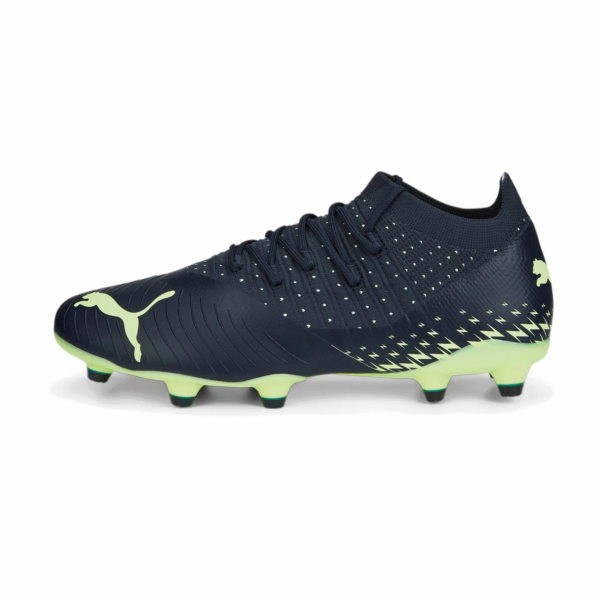 Puma Future 3.4 FG/AG Fußballschuhe Herren Dunkelblau - Lime Grün 4 Puma Future 3.4 FG/AG Fußballschuhe Herren Dunkelblau - Lime Grün – Bild 2