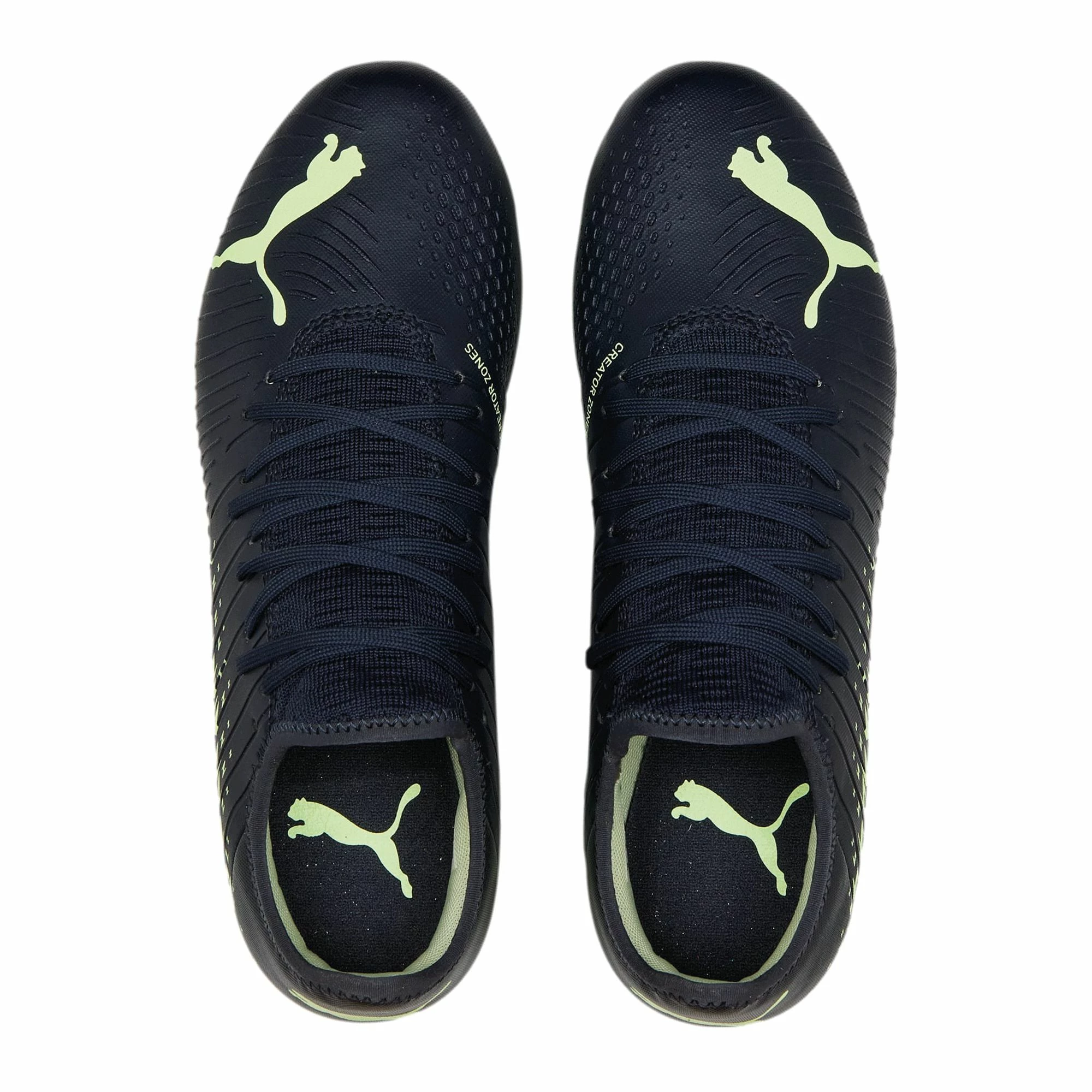 Puma Future 4.4 FG/AG Fußballschuhe Herren Dunkelblau - Lime Grün – Bild 5
