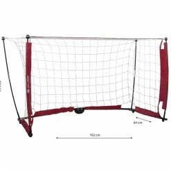Pure2Improve Foldable Soccergoal S Rot - Weiß - Schwarz